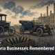 Fostoria News: Illustration, with headline: Old Fostoria Businesses Remembered